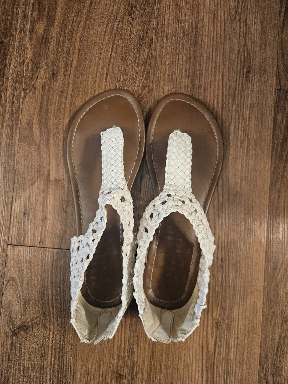 Vintage Y2k Candies Womens 8.5 White Strappy Sandals